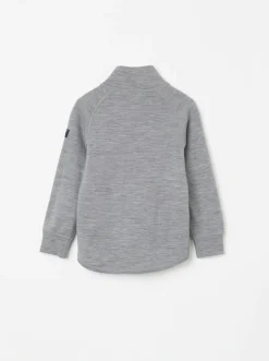Jakke ullfrotté merino